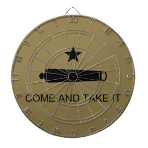Come & Take It! Texas State battle Flag Dartboard
