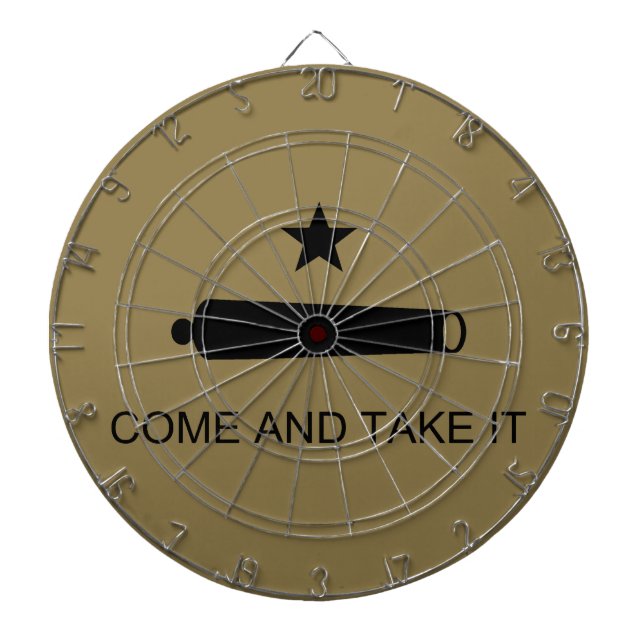 Come & Take It! Texas State battle Flag Dartboard (Front)
