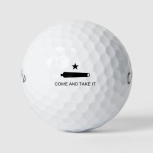 Come & Take It! Texas State battle Flag Golf Balls