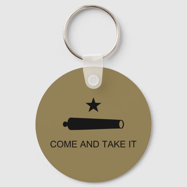 Come & Take It! Texas State battle Flag Key Ring (Front)
