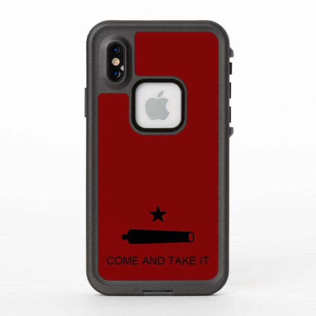 Come & Take It! Texas State battle Flag LifeProof iPhone Case (Back)