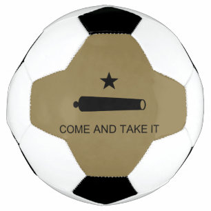 Come & Take It! Texas State battle Flag Soccer Ball