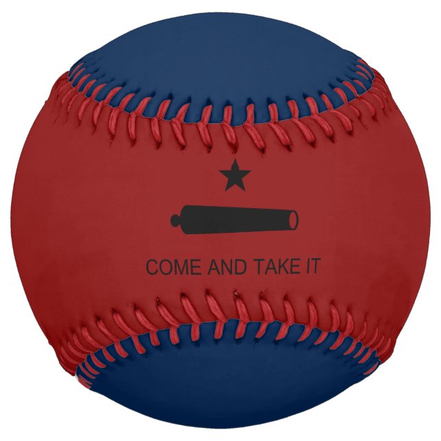 Come & Take It! Texas State battle Flag Softball (Back)