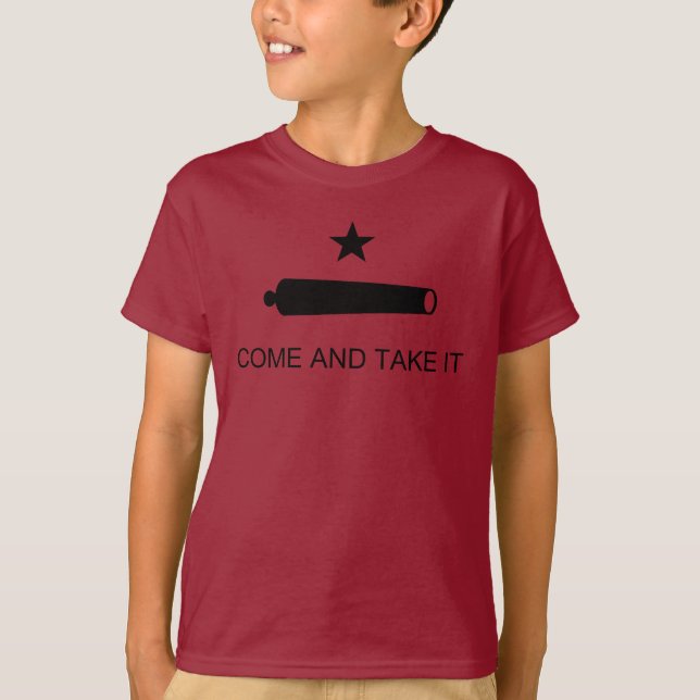 Come & Take It! Texas State battle Flag T-Shirt (Front)