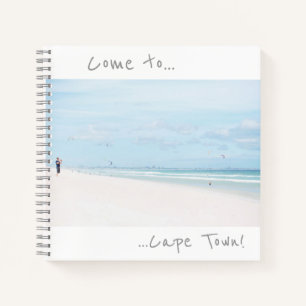 Come to Cape Town Beach Ocean Notebook