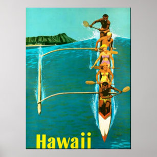 Vintage Hawaii Posters & Photo Prints | Zazzle NZ