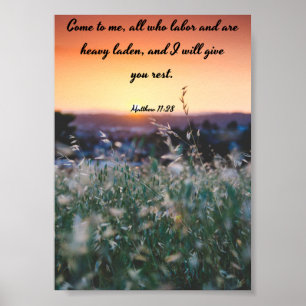 Come to me - Bible Poster