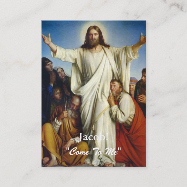 "Come To Me" Custom Business Card (Front)