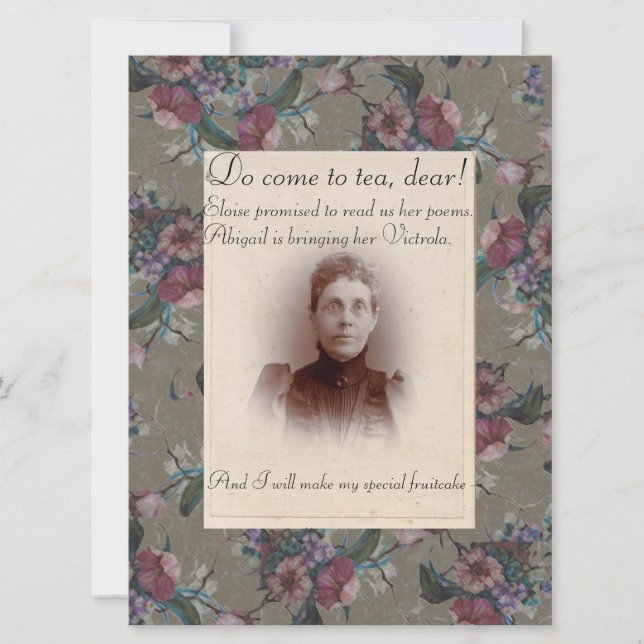 Come To Tea, Dear - Party Invitation (Front)