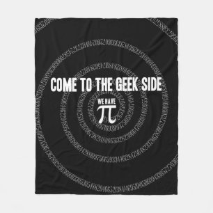 Come To The Geek Side for Pi Fleece Blanket