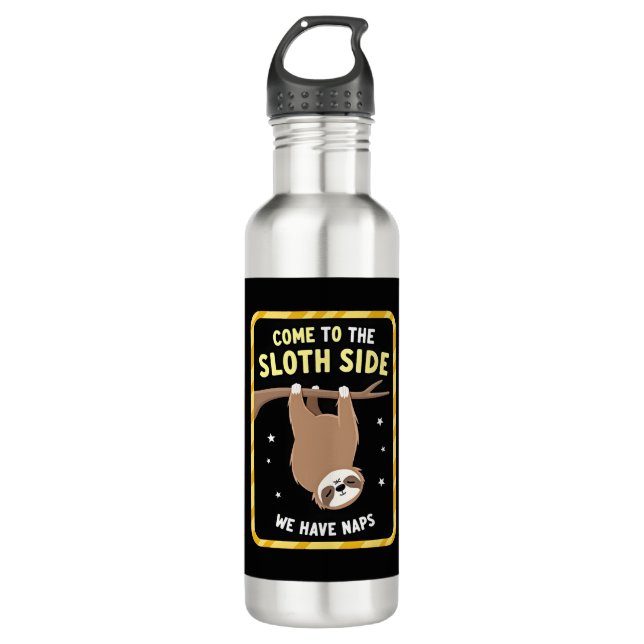 Come To The Sloth Side T-Shirt - Funny Sloth Pun ( 710 Ml Water Bottle (Front)