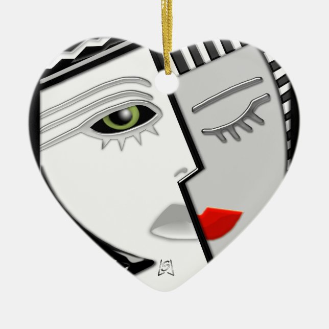 Come Together (Fan Pull) Ceramic Tree Decoration (Front)