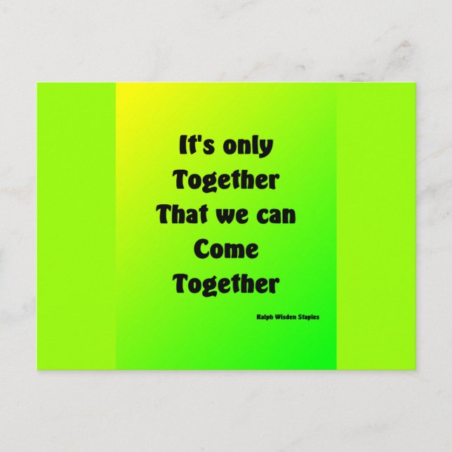 come together postcard (Front)