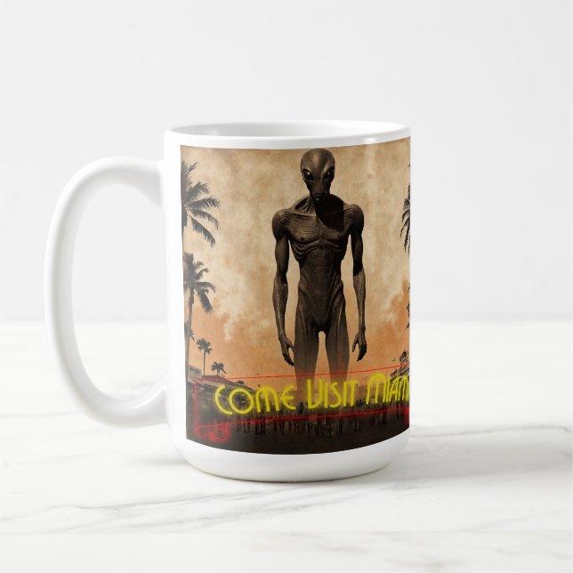 Come visit Miami Coffee Mug (Left)