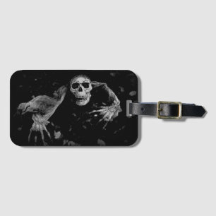 Come With Me - Creepy Skull Luggage Tag