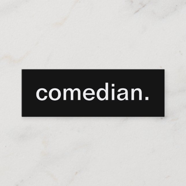 Comedian Business Card (Front)