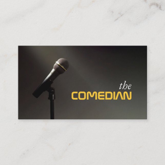 Comedian Entertainment Performer Comedy Theatre Business Card (Front)