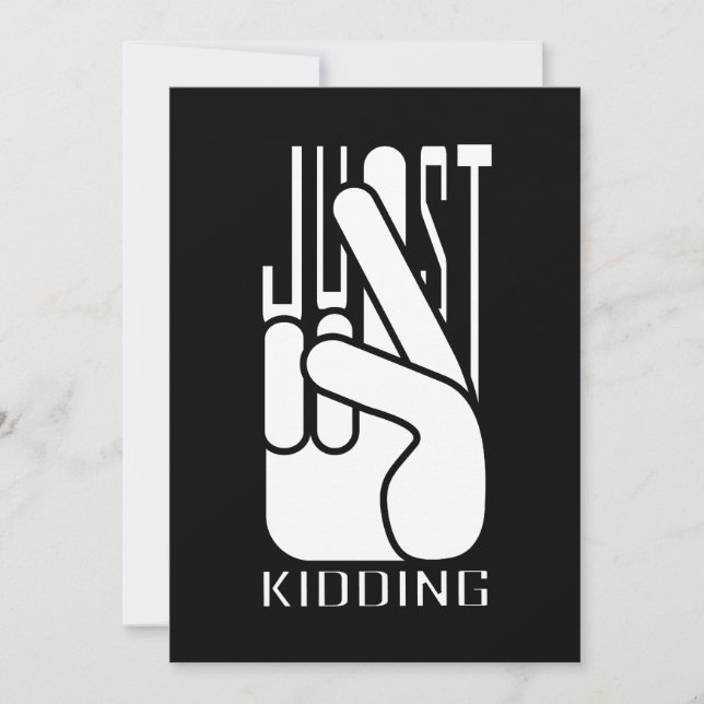 Comedian Just Kidding Card (Front)