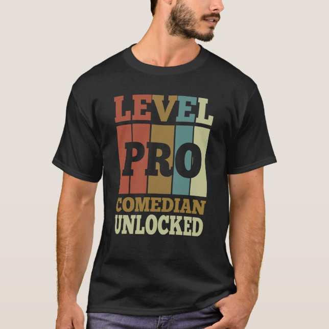 Comedian Pro Unlocked Vintage Style Unique T-Shirt (Front)