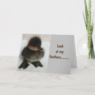 COMEDIC DUCKLING SAY "HAPPY BIRTHDAY" CARD