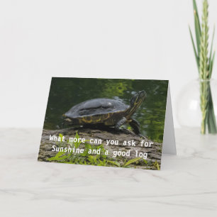 COMEDIC TURTLE'S WISH FOR "YOUR BIRTHDAY" CARD