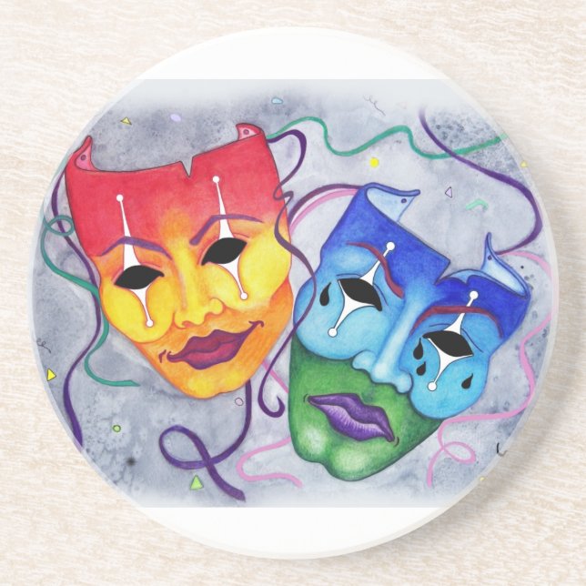 Comedy and Tragedy Coaster (Front)