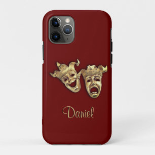 Comedy and Tragedy Maroon Theatre Case-Mate iPhone Case