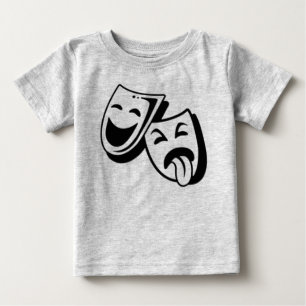 Comedy and Tragedy Masks Baby T-Shirt