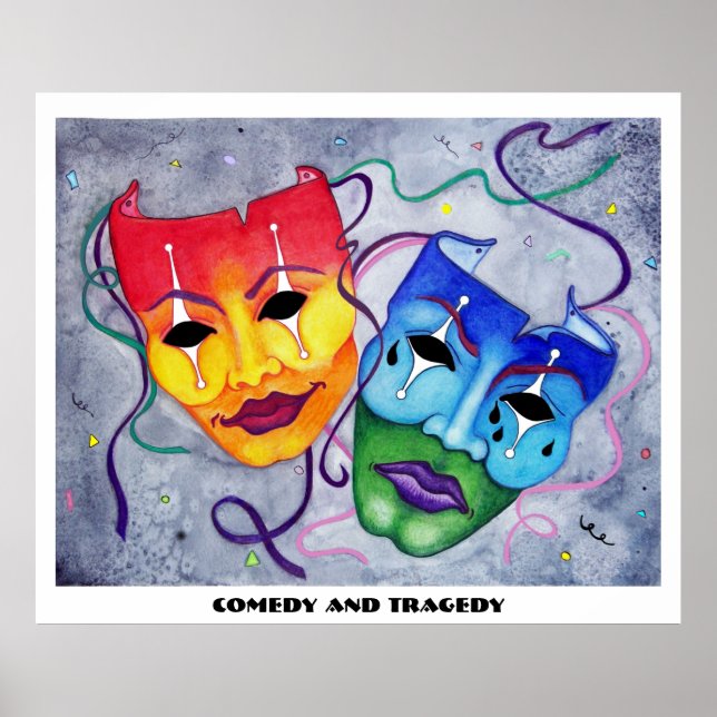 Comedy and Tragedy Print (Front)