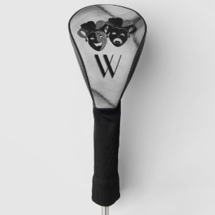 Comedy and Tragedy Theatre Jester Masks Initial Golf Head Cover
