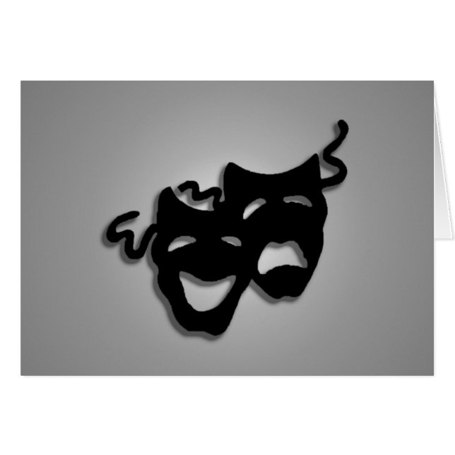 Comedy and Tragedy Theatre Masks (Front Horizontal)