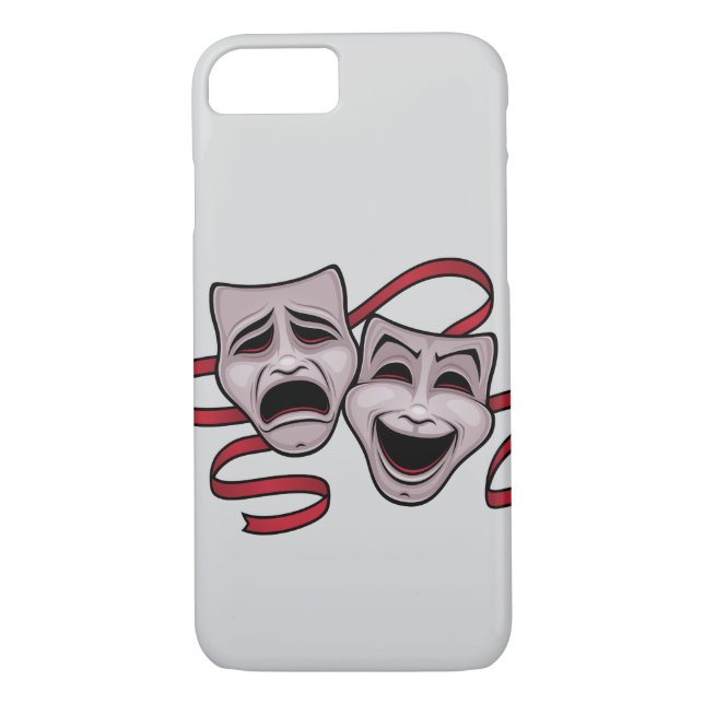 Comedy And Tragedy Theatre Masks Case-Mate iPhone Case (Back)