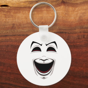 Comedy And Tragedy Theatre Masks Faces Key Ring