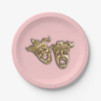 Comedy and Tragedy Theatre Masks Pink