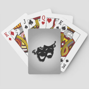 Comedy and Tragedy Theatre Masks Playing Cards
