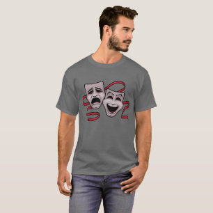 Comedy And Tragedy Theatre Masks T-Shirt