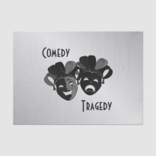 Comedy and Tragedy Theatre Masks Tissue Paper