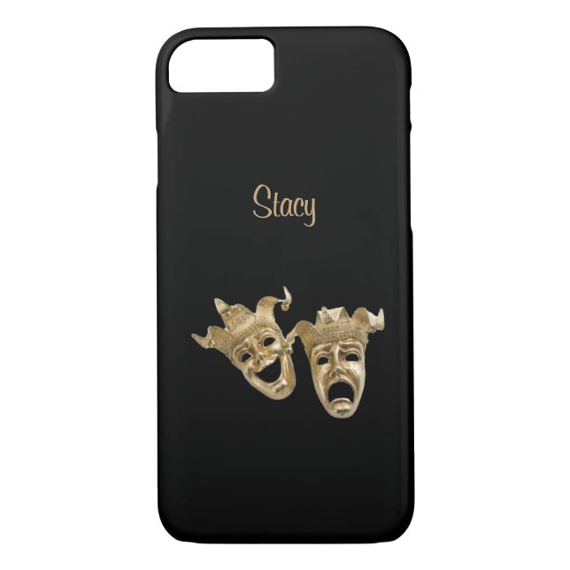 Comedy and Tragedy Unique Theatre Monogram Case-Mate iPhone Case (Back)