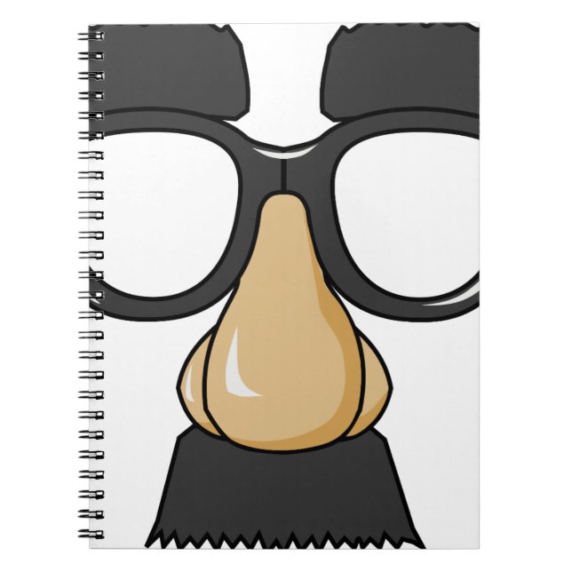 comedy funny glasses notebook (Front)