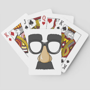 comedy funny glasses playing cards