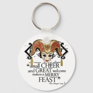 Comedy Of Errors Feast Quote Key Ring