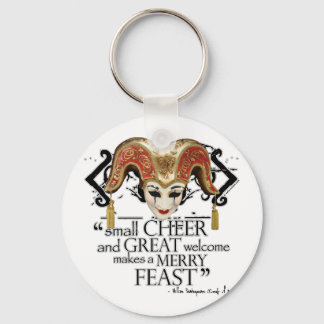 Comedy Of Errors Feast Quote Key Ring
