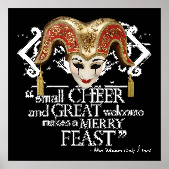 Comedy Of Errors Feast Quote Poster (Front)
