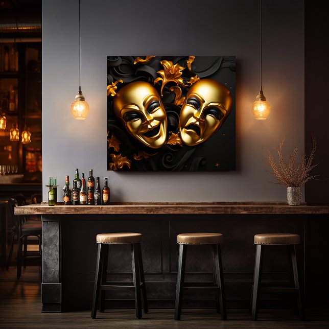 Comedy & Tragedy  Canvas Print (For Illustration Purposes Only.
Actual Size May Vary.)