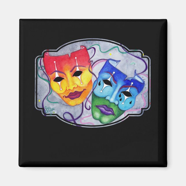 Comedy & Tragedy Magnet (Front)