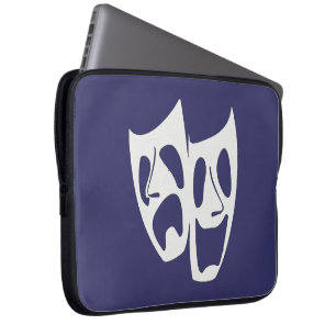 Comedy Tragedy Theatre Lovers Laptop Sleeve