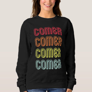 Comer Surname Retro Vintage 80s Birthday Reunion Sweatshirt