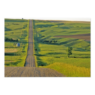 Comertown gravel road in remote northeastern photo print