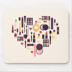 Comestics Heart Mouse Pad