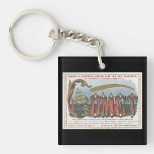 Comet Clipper Sailing Key Ring